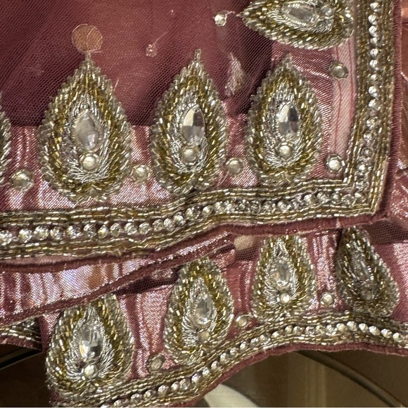 Gorgeous real crystal, handwork Pakistani Indian suit. Pics don’t do justice. - Picture 14 of 15